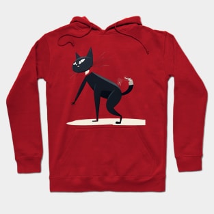 Funny Dancing Black Cat Hoodie